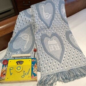 Fisher Price toys TV-radio farmer and Chatham throw